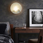 Vizo Spanish Alabaster Moon Wall Sconce - Lumovique