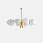 Telo Mid Century Glass Globe Sputnik Chandelier - Lumovique