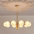 Telo Mid Century Glass Globe Sputnik Chandelier - Lumovique
