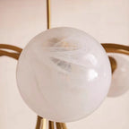 Telo Mid Century Glass Globe Sputnik Chandelier - Lumovique