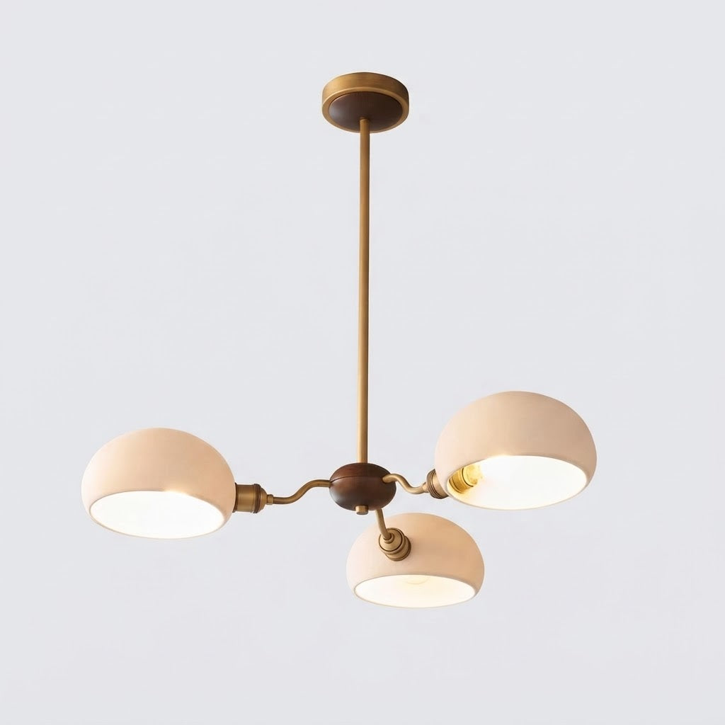 Wexa Mid Century Ceramic Dome Chandelier - Lumovique