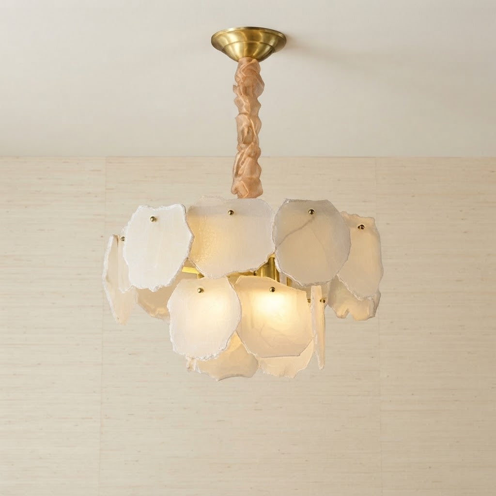 Bryx Spanish Alabaster Tiered Chandelier - Lumovique