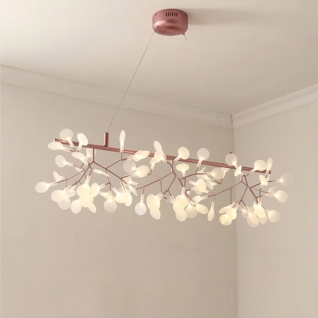 Yuvo Nordic Firefly Linear Branch Chandelier - Lumovique