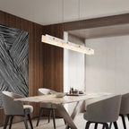 Cler Art Deco Alabaster Linear Chandelier - Lumovique