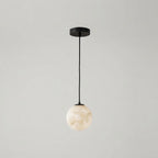 Lyne Mid Century Alabaster Globe Mini Pendant Light - Lumovique