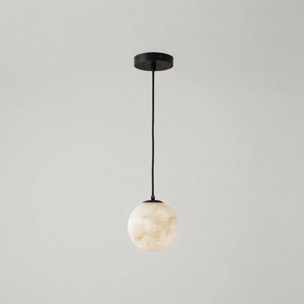 Lyne Mid Century Alabaster Globe Mini Pendant Light - Lumovique
