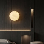 Kyvo Italian Alabaster Moon Wall Sconce - Lumovique