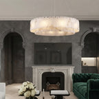 Dely Spanish Alabaster Drum Chandelier - Lumovique