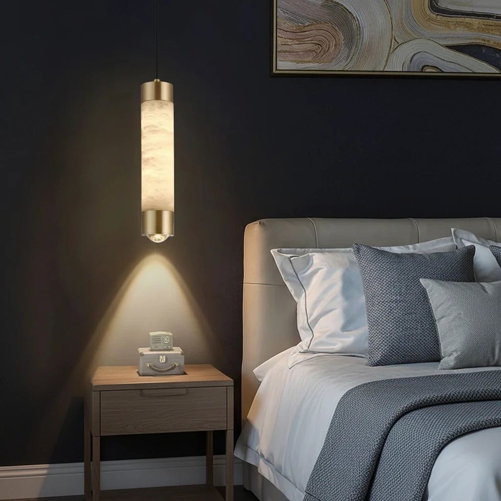 Anis Alabaster Tube Pendant Light 1