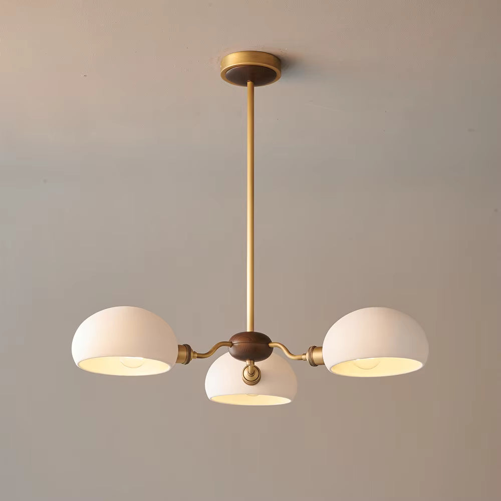 Wexa Mid Century Ceramic Dome Chandelier - Lumovique