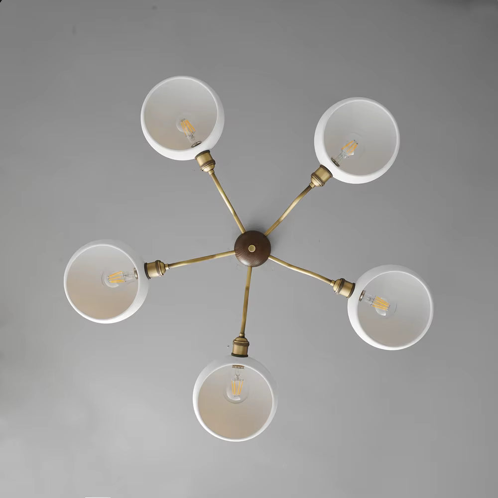 Wexa Mid Century Ceramic Dome Chandelier - Lumovique