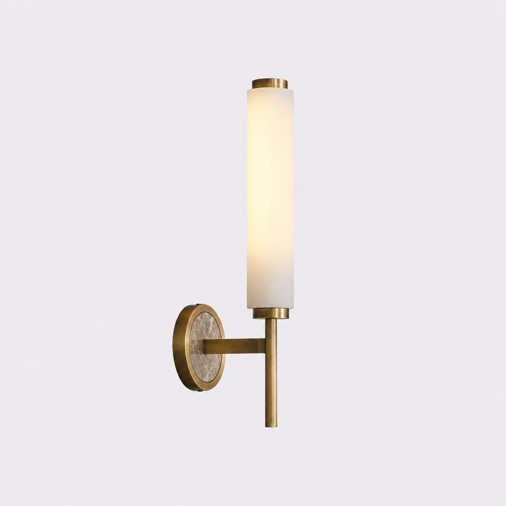 Jorva Spanish Alabaster Tube Wall Sconce - Lumovique