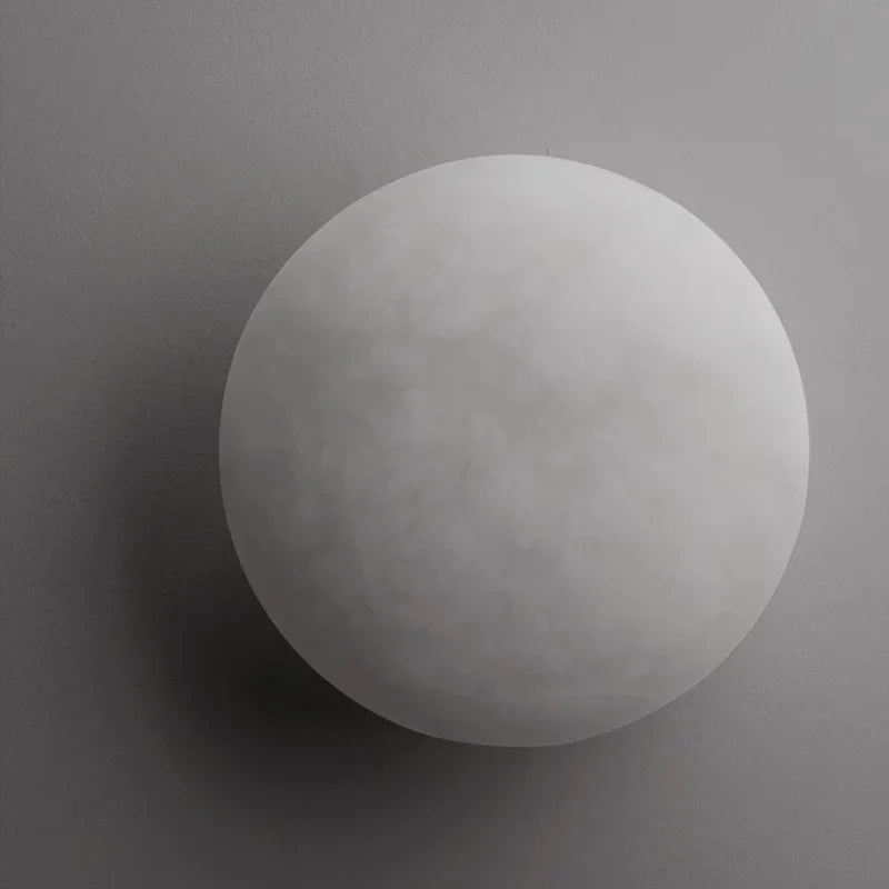 Kyvo Italian Alabaster Moon Wall Sconce - Lumovique