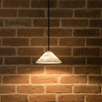 Vayu Spanish Alabaster Cone Pendant Light - Lumovique