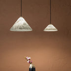 Vayu Spanish Alabaster Cone Pendant Light - Lumovique