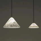 Vayu Spanish Alabaster Cone Pendant Light - Lumovique