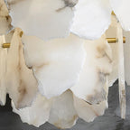 Azel Spanish Alabaster Flush Mount Ceiling Light - Lumovique