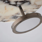 Aryn Minimalist Marble Disc LED Pendant Light - Lumovique