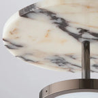 Aryn Minimalist Marble Disc LED Pendant Light - Lumovique