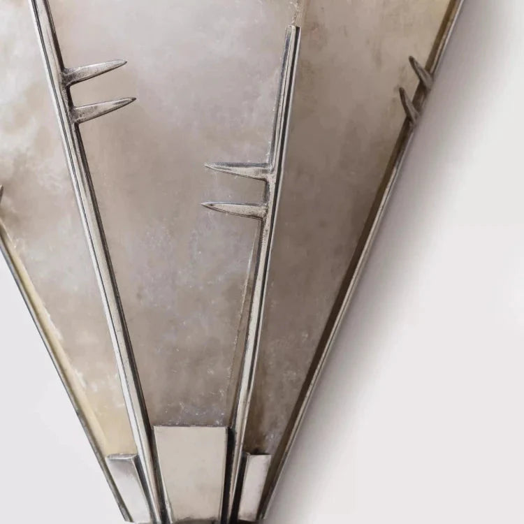 Orvi French Art Deco Alabaster Bouquet Wall Sconce - Lumovique
