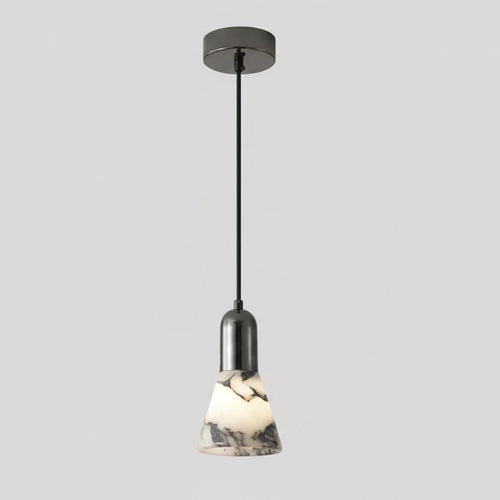 Aven Mid Century Marble Cone Pendant Light - Lumovique