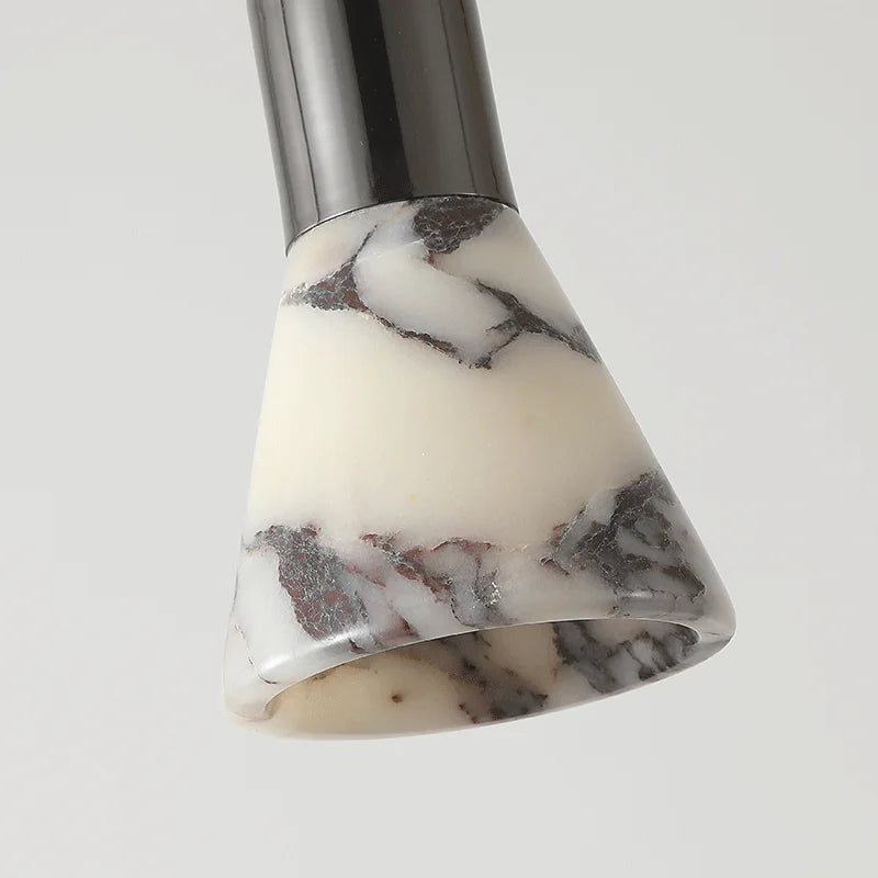 Aven Mid Century Marble Cone Pendant Light - Lumovique