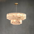 Dely Spanish Alabaster Drum Chandelier - Lumovique