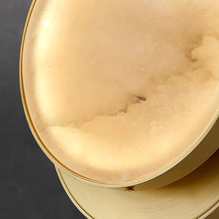 Javo Italian Alabaster Disc Pendant Light - Lumovique