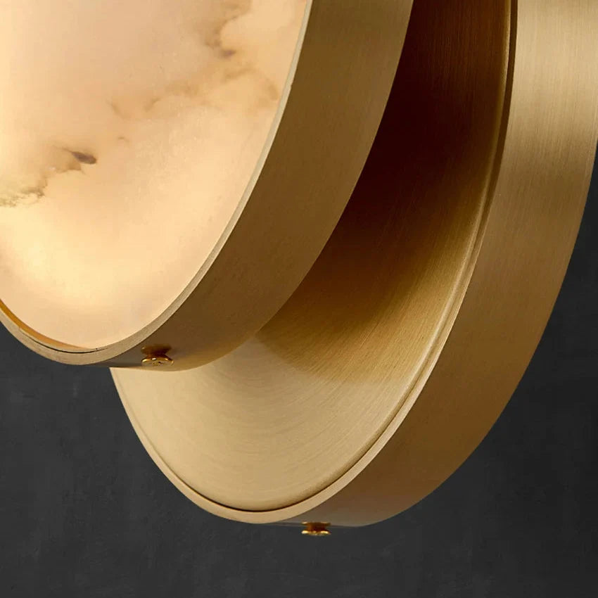 Javo Italian Alabaster Disc Pendant Light - Lumovique