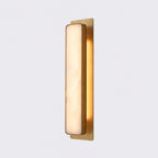 Sisa Minimalist Alabaster Rectangular Wall Sconce - Lumovique