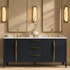 Sisa Minimalist Alabaster Rectangular Wall Sconce - Lumovique