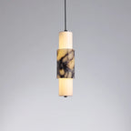 Zorv Minimalist Marble Tube Pendant Light - Lumovique