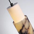 Zorv Minimalist Marble Tube Pendant Light - Lumovique
