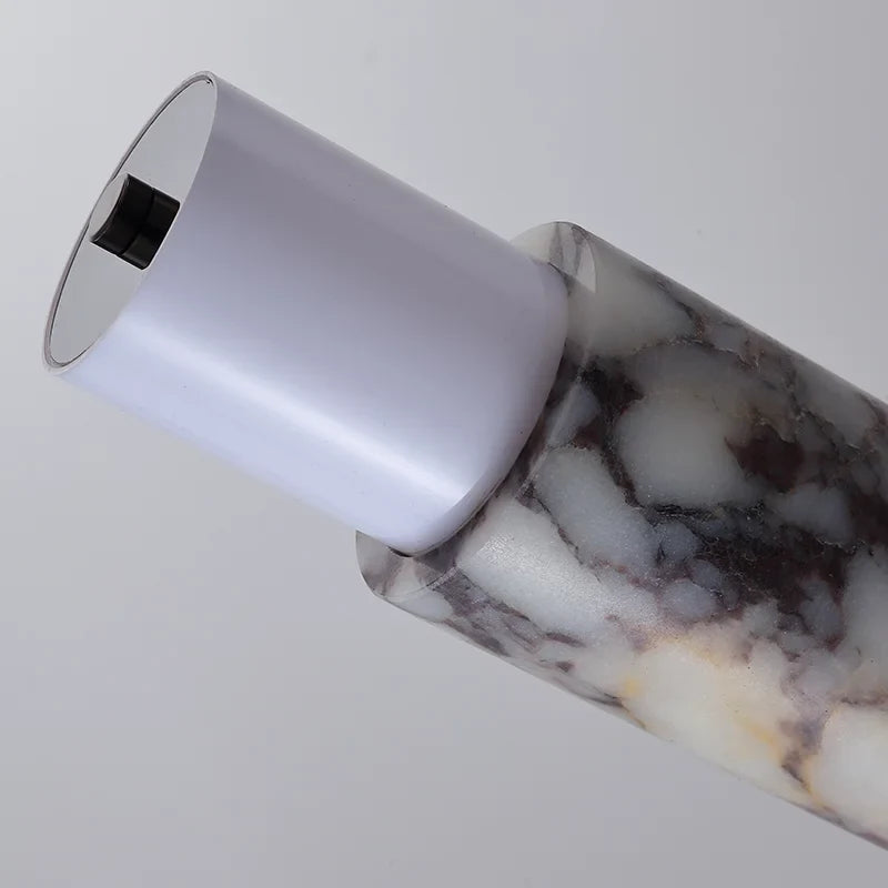Zorv Minimalist Marble Tube Pendant Light - Lumovique