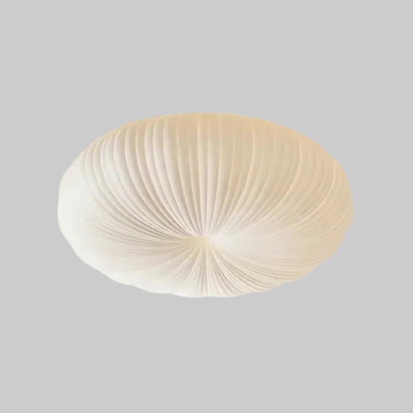 Kero French Cream Pumpkin Flush Mount Ceiling Light - Lumovique