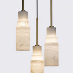 Keno Art Deco Alabaster Stepped Pendant Light - Lumovique