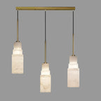 Keno Art Deco Alabaster Stepped Pendant Light - Lumovique
