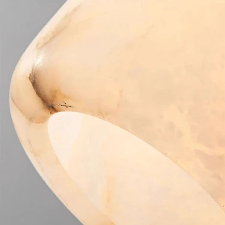 Sezi Minimalist Alabaster Cylinder Pendant Light - Lumovique