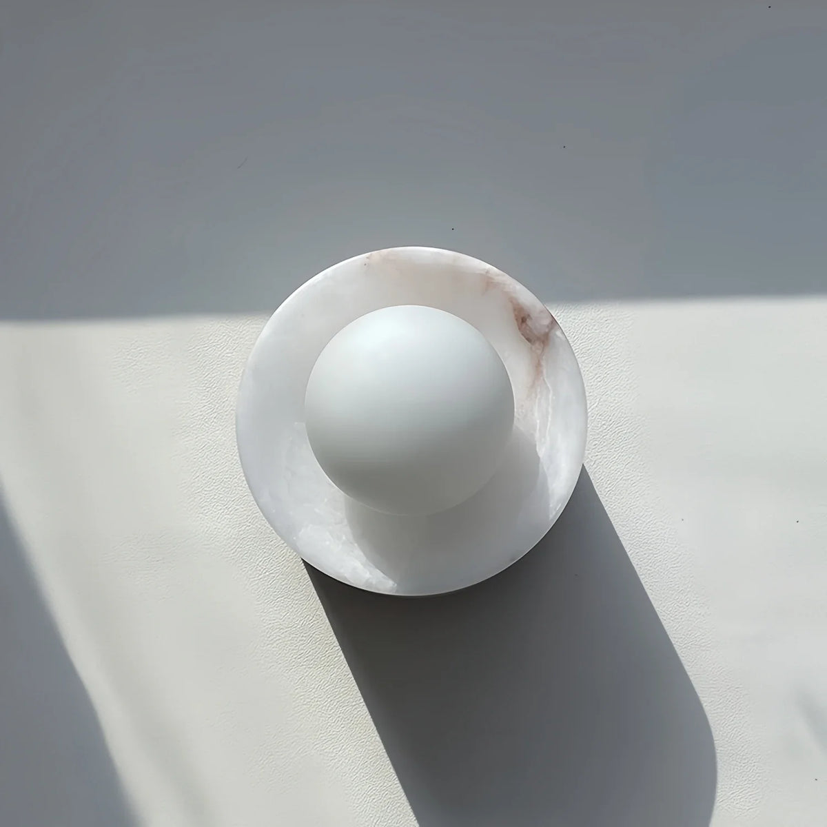Rivi Italian Alabaster Glass Globe Wall Sconce - Lumovique