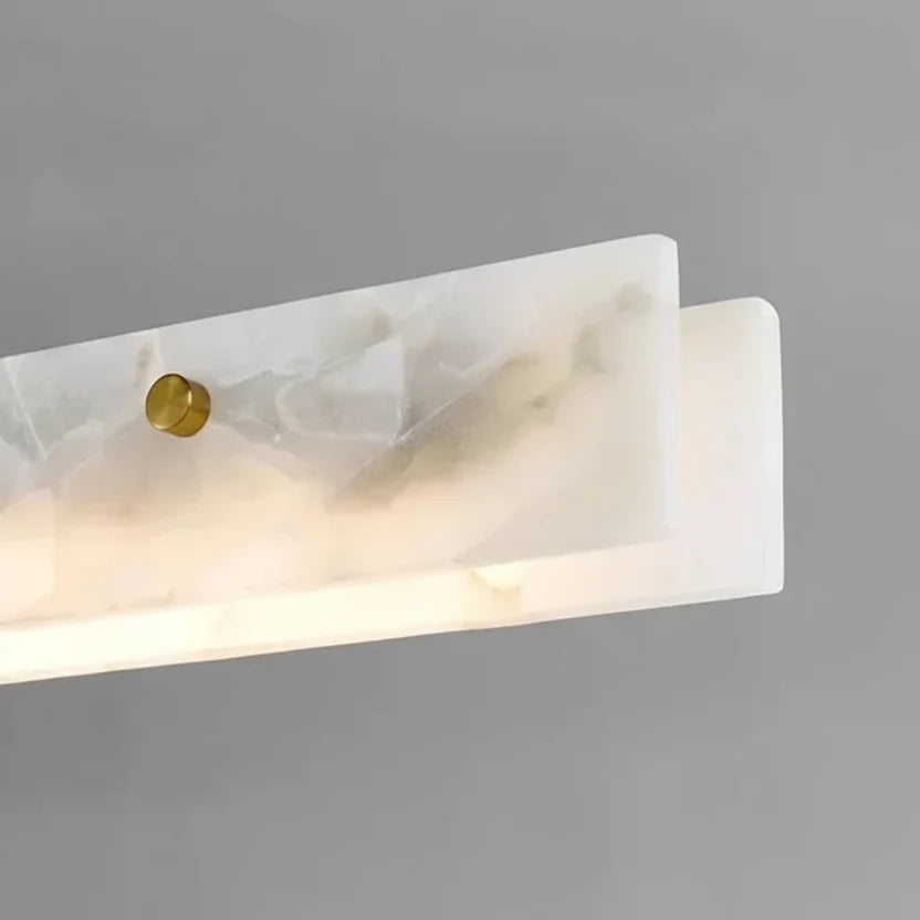 Cler Art Deco Alabaster Linear Chandelier - Lumovique
