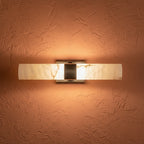 Avio Mid Century Adjustable Alabaster Cylinder Wall Sconce - Lumovique
