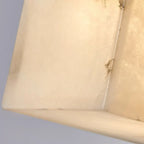 Lure Minimalist Alabaster Cube Wall Sconce - Lumovique