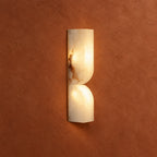 Vexo Art Deco Alabaster Tiered Wall Sconce - Lumovique