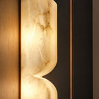 Vexo Art Deco Alabaster Tiered Wall Sconce - Lumovique