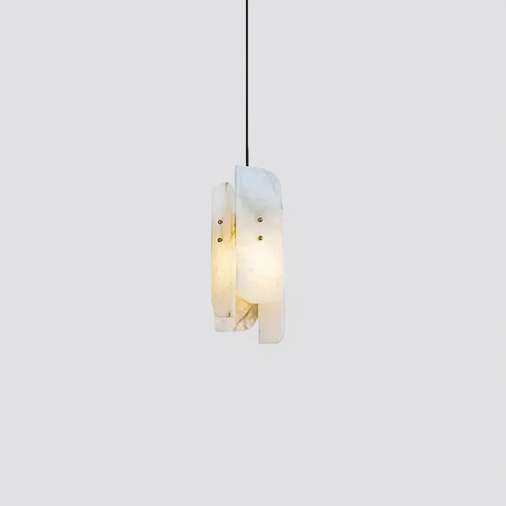 Avix Art Deco Alabaster Slab Pendant Light - Lumovique
