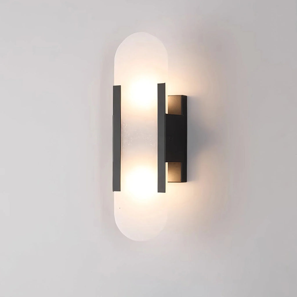 Leso Minimalist Alabaster Pill Wall Sconce - Lumovique