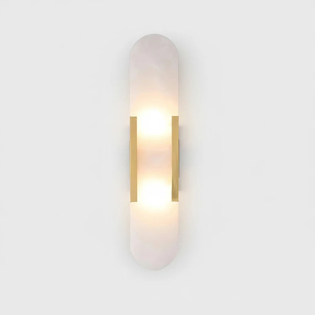 Leso Minimalist Alabaster Pill Wall Sconce - Lumovique