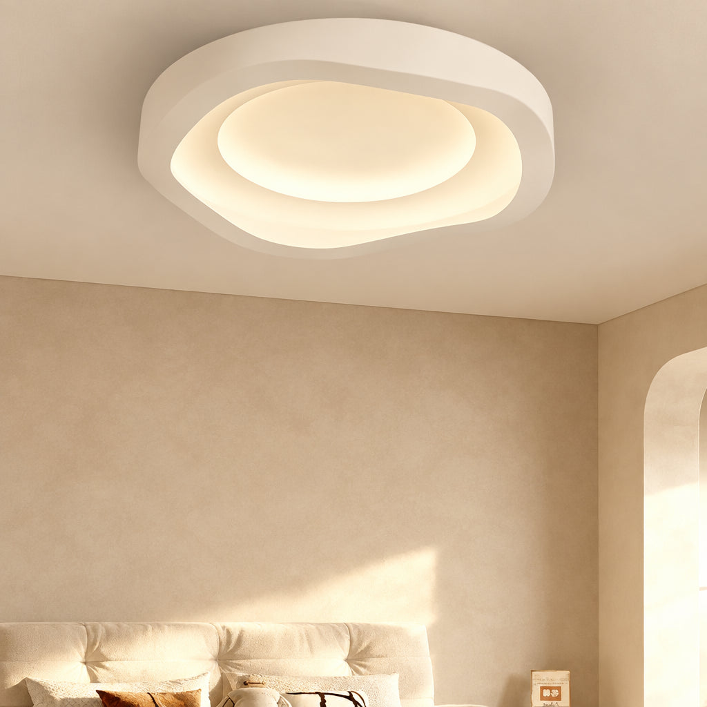 Rilo Minimalist Cloud LED Flush Mount Ceiling Light - Lumovique
