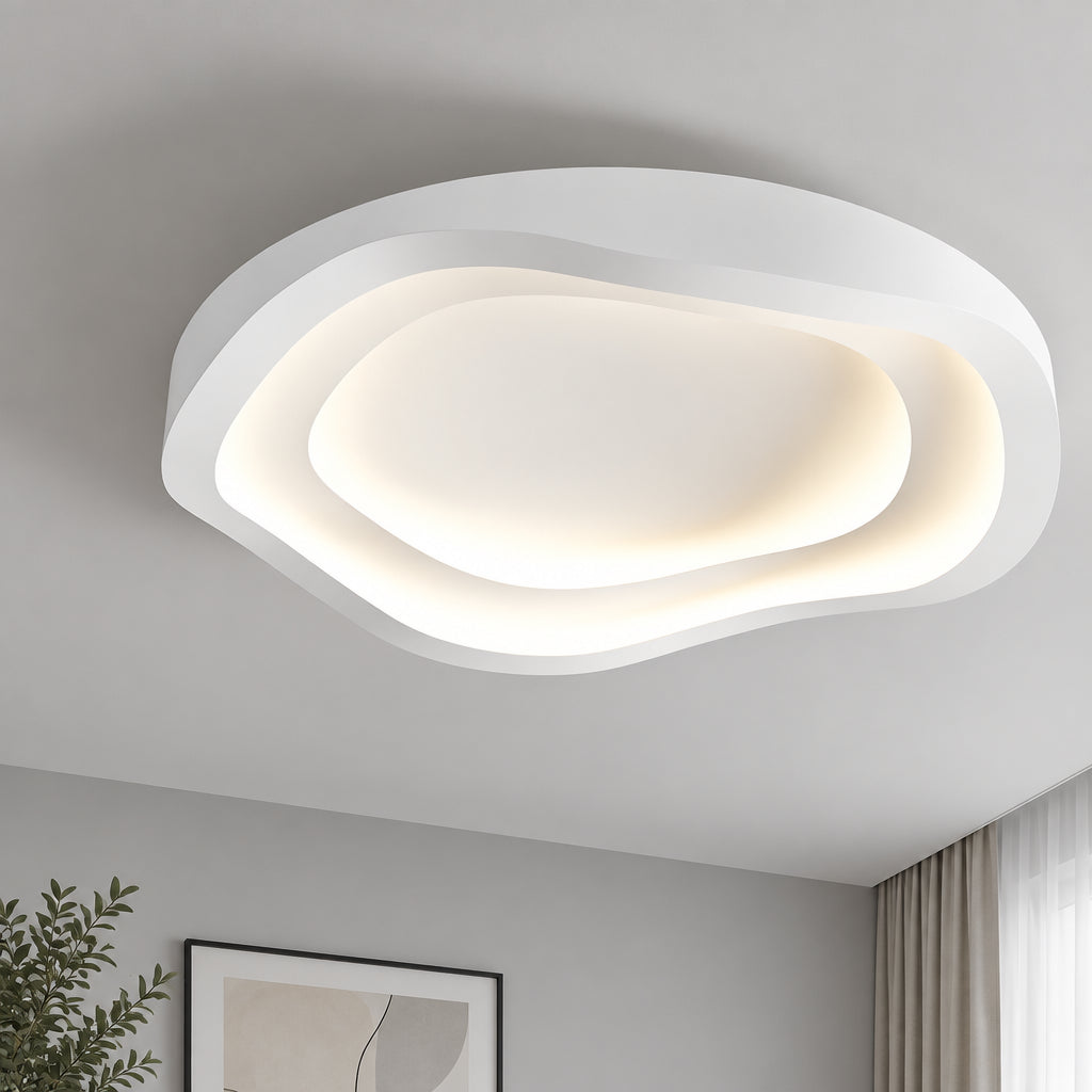 Rilo Minimalist Cloud LED Flush Mount Ceiling Light - Lumovique