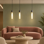 Zyle Mid Century Marble Ball Tube Pendant Light - Lumovique